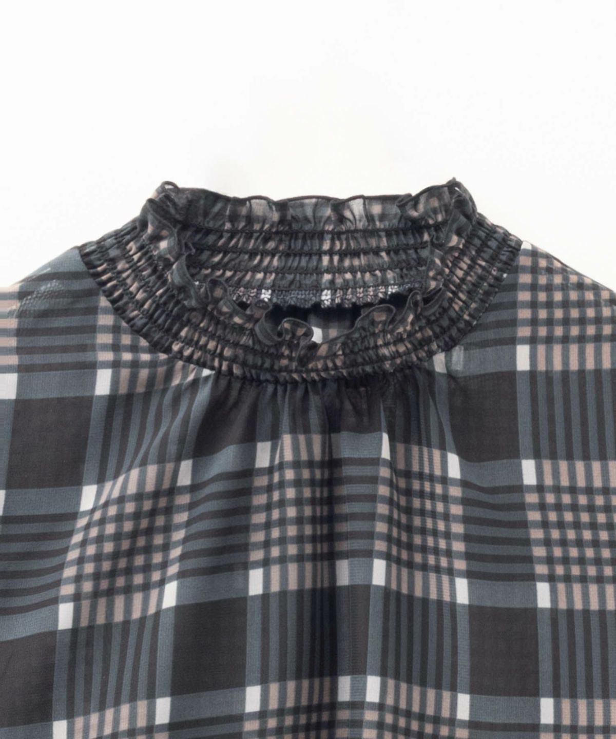 HusHusH チェックプリントブラウス レディース