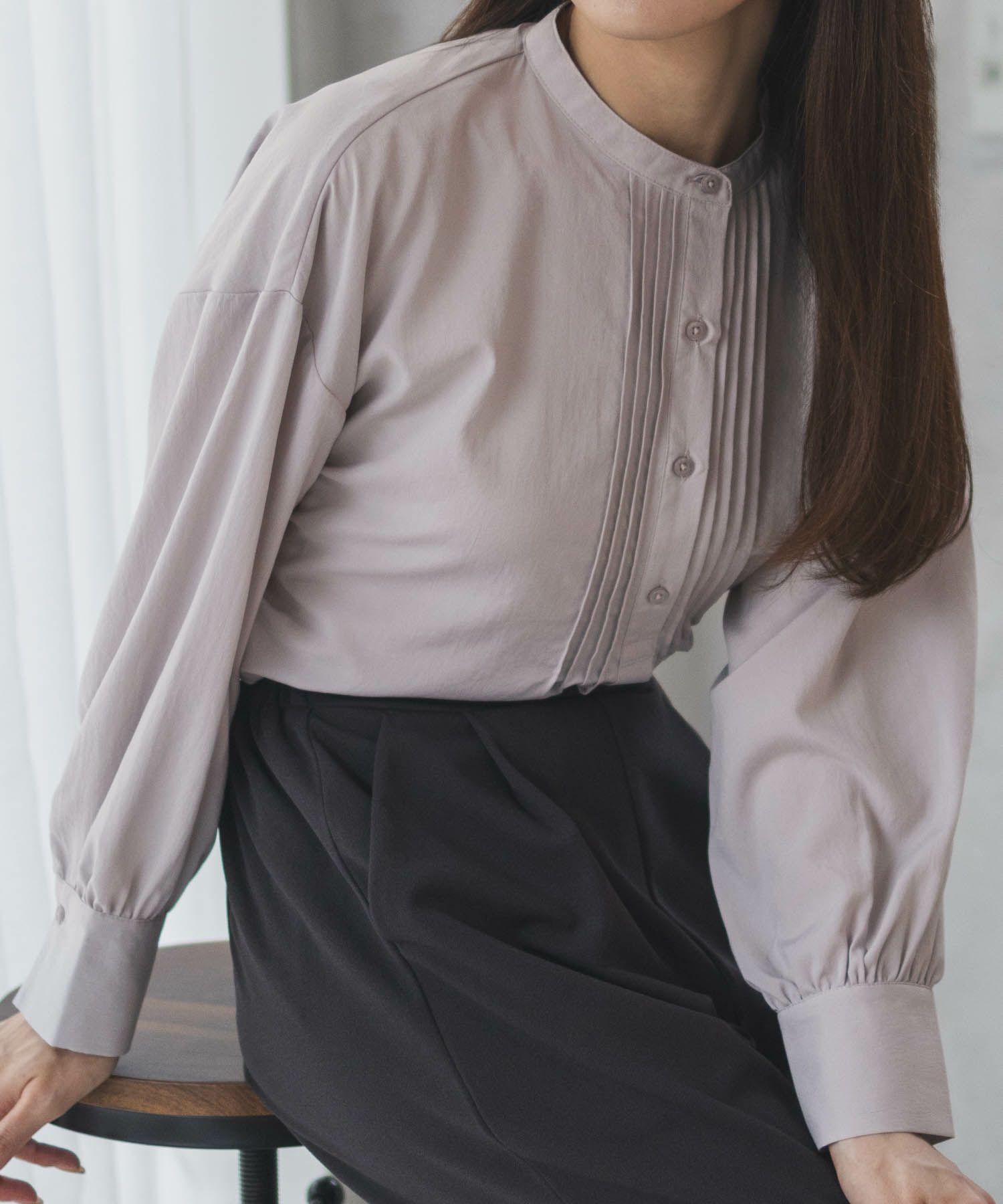 HusHusH  ヴィンテージサテンタックチュニック レディース商品サムネイル-1