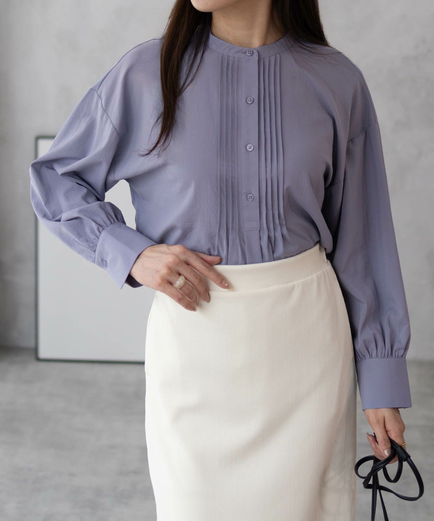 HusHusH  ヴィンテージサテンタックチュニック レディース商品画像-3