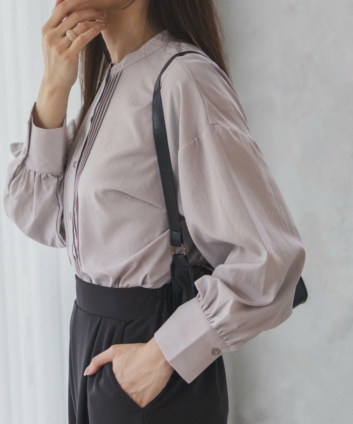 HusHusH  ヴィンテージサテンタックチュニック レディース商品サムネイル-4