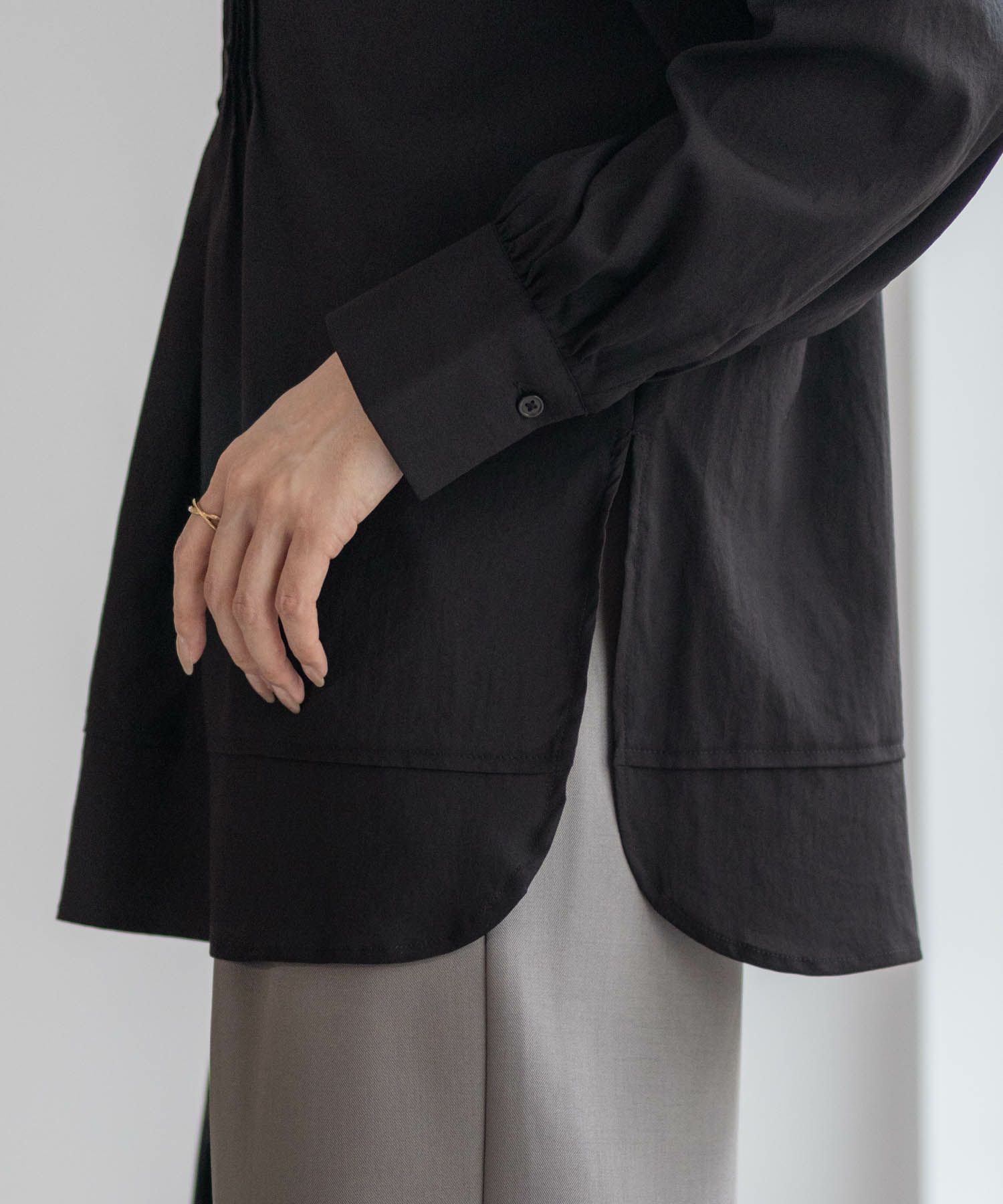 HusHusH  ヴィンテージサテンタックチュニック レディース商品画像-14