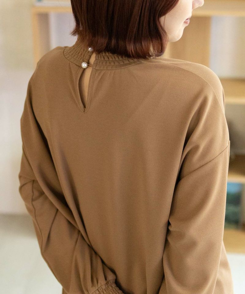 Howdy Marie  梨地ハイネックシャーリングブラウス レディース商品画像-25