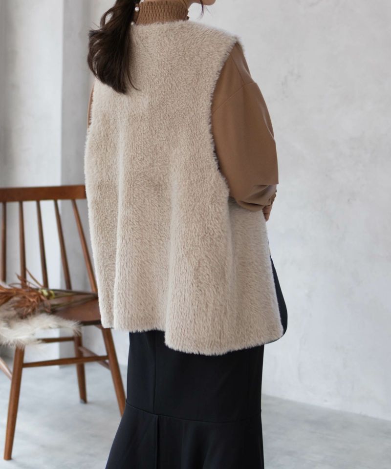 Howdy Marie  梨地ハイネックシャーリングブラウス レディース商品画像-27