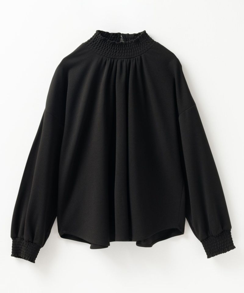 Howdy Marie  梨地ハイネックシャーリングブラウス レディース商品画像-30