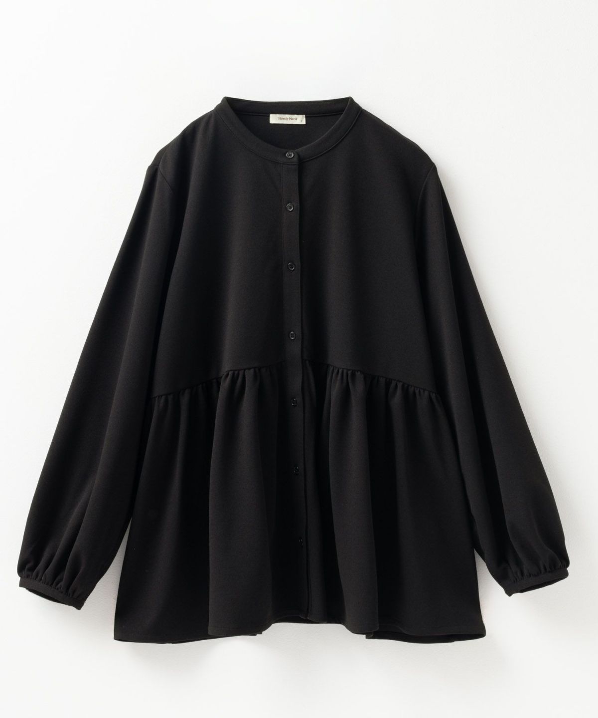 Howdy Marie 梨地前開き切り替えブラウス レディース