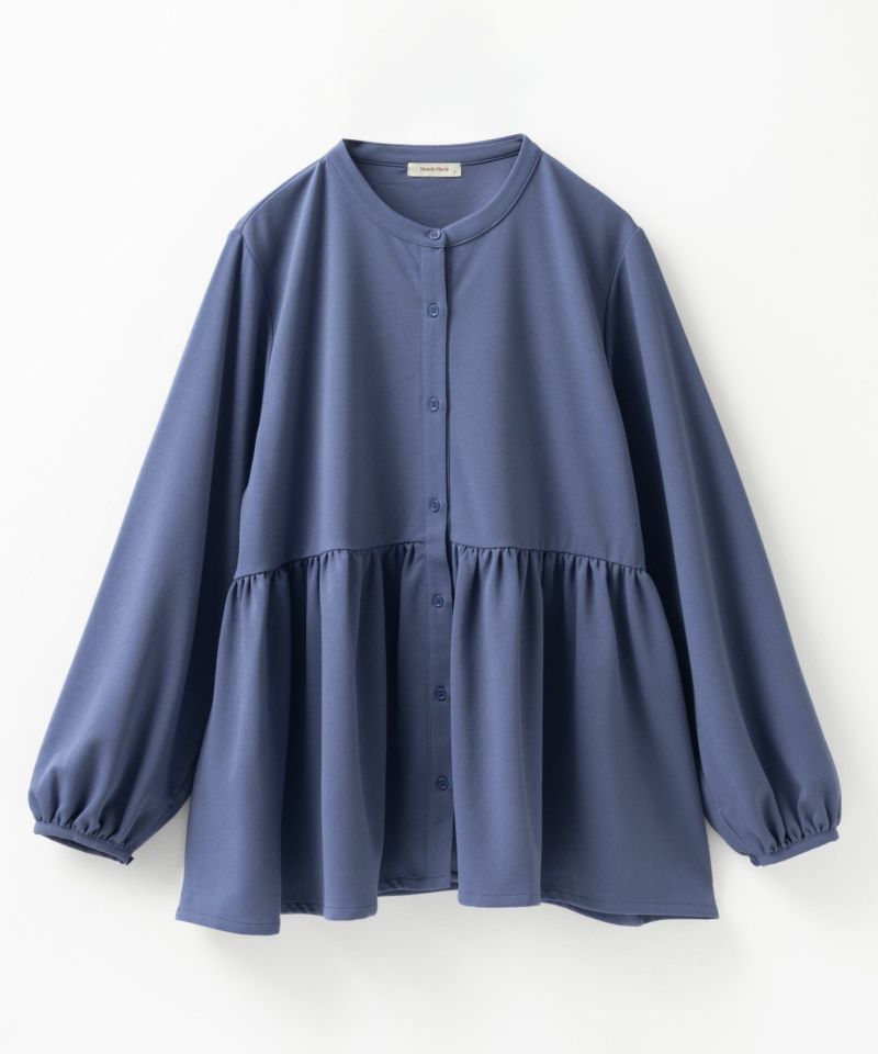 Howdy Marie  梨地前開き切り替えブラウス レディース商品画像-24