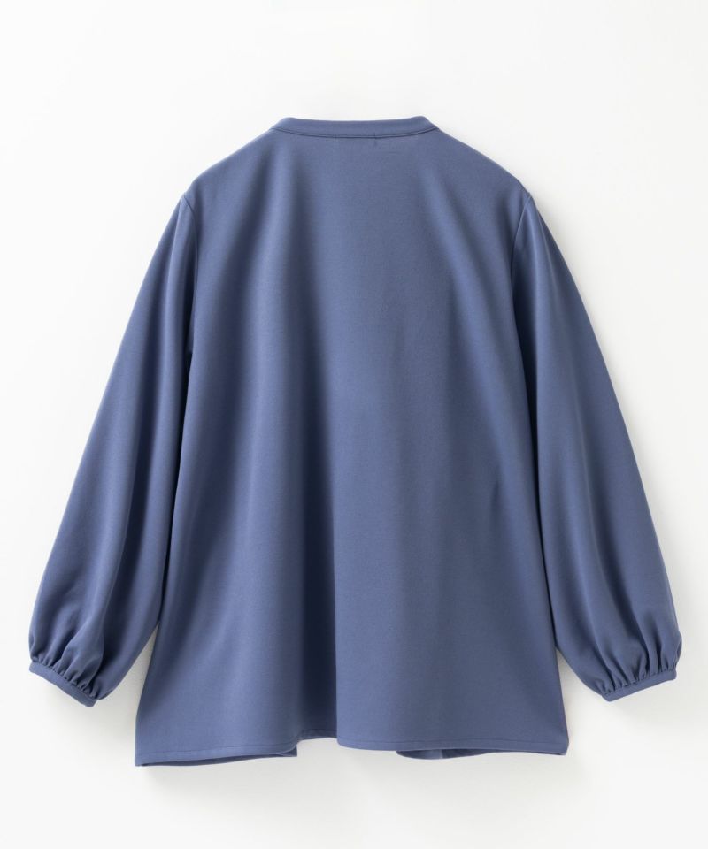 Howdy Marie 梨地前開き切り替えブラウス レディース商品画像-25