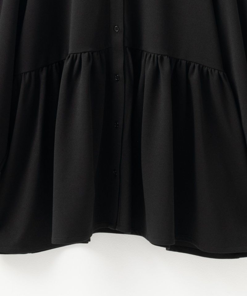 Howdy Marie  梨地前開き切り替えブラウス レディース商品画像-26