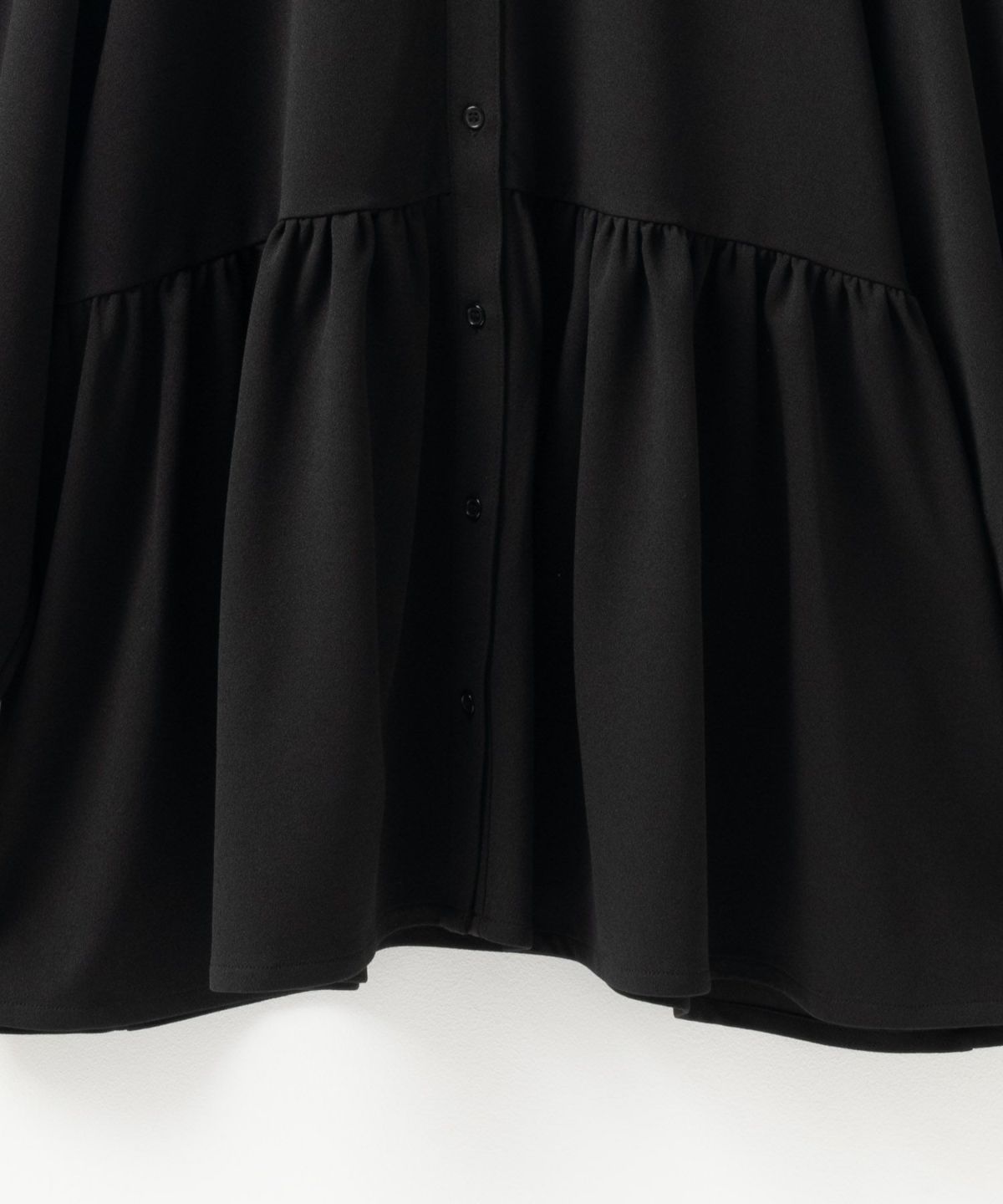 Howdy Marie 梨地前開き切り替えブラウス レディース