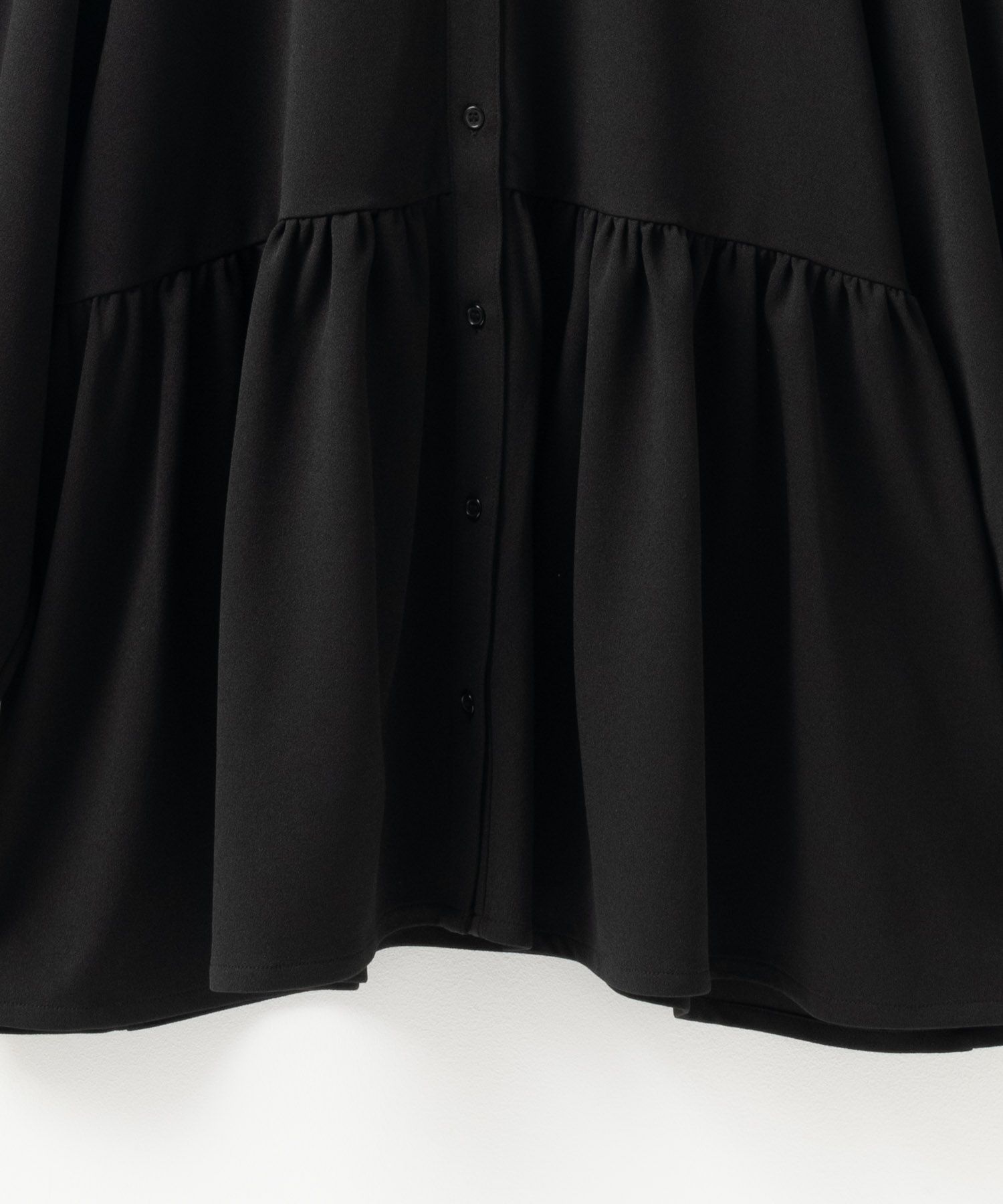 Howdy Marie 梨地前開き切り替えブラウス レディース