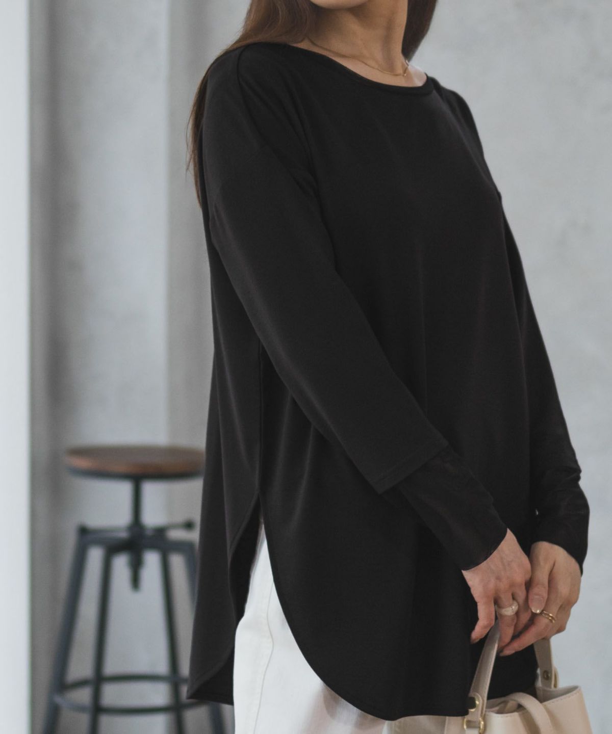 HusHusH 袖チュール長袖Tシャツ レディース ネコポス 対応商品