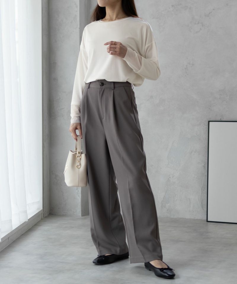 HusHusH  袖チュール長袖Tシャツ レディース メール便 対応商品商品画像-6