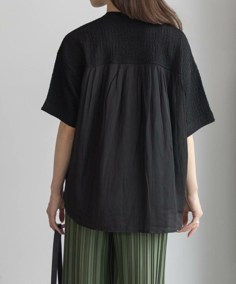 HusHusH  切替5分袖Tシャツ レディース メール便 対応商品商品画像-6