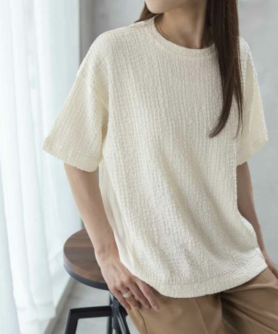 HusHusH  切替5分袖Tシャツ レディース ネコポス 対応商品
