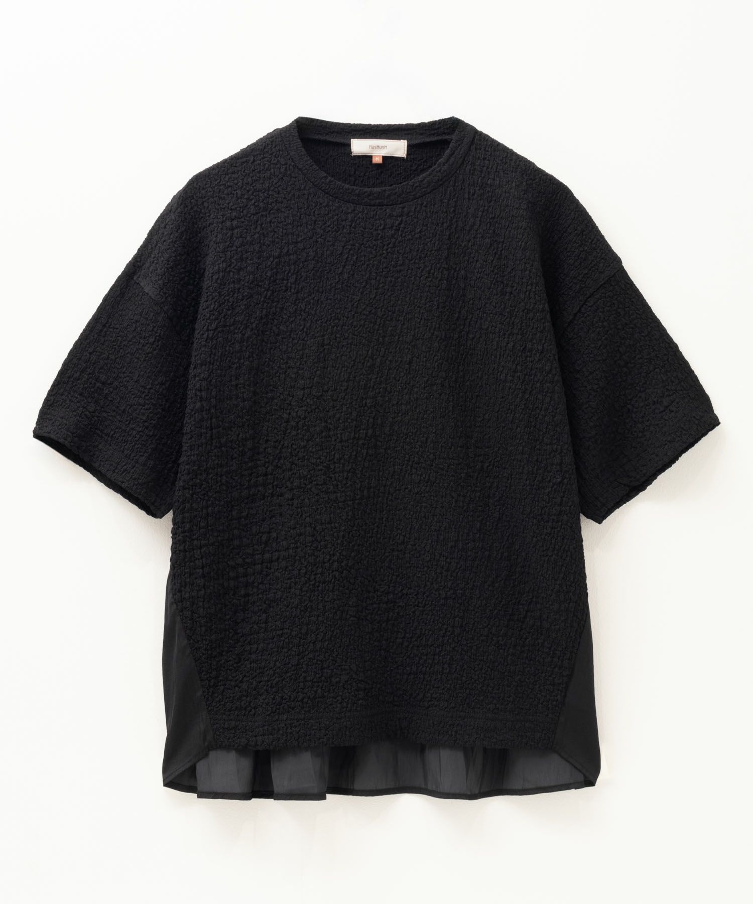 HusHusH 切替5分袖Tシャツ レディース ネコポス 対応商品