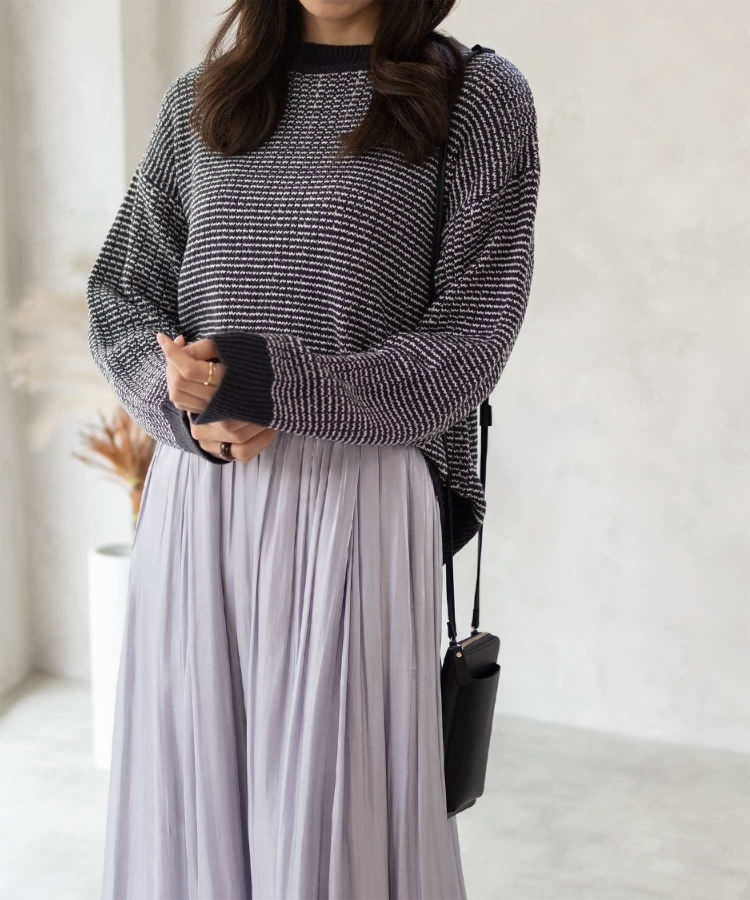 [さらに50%OFF]Howdy Marie  バーズアイ柄プルオーバー レディース商品サムネイル-3