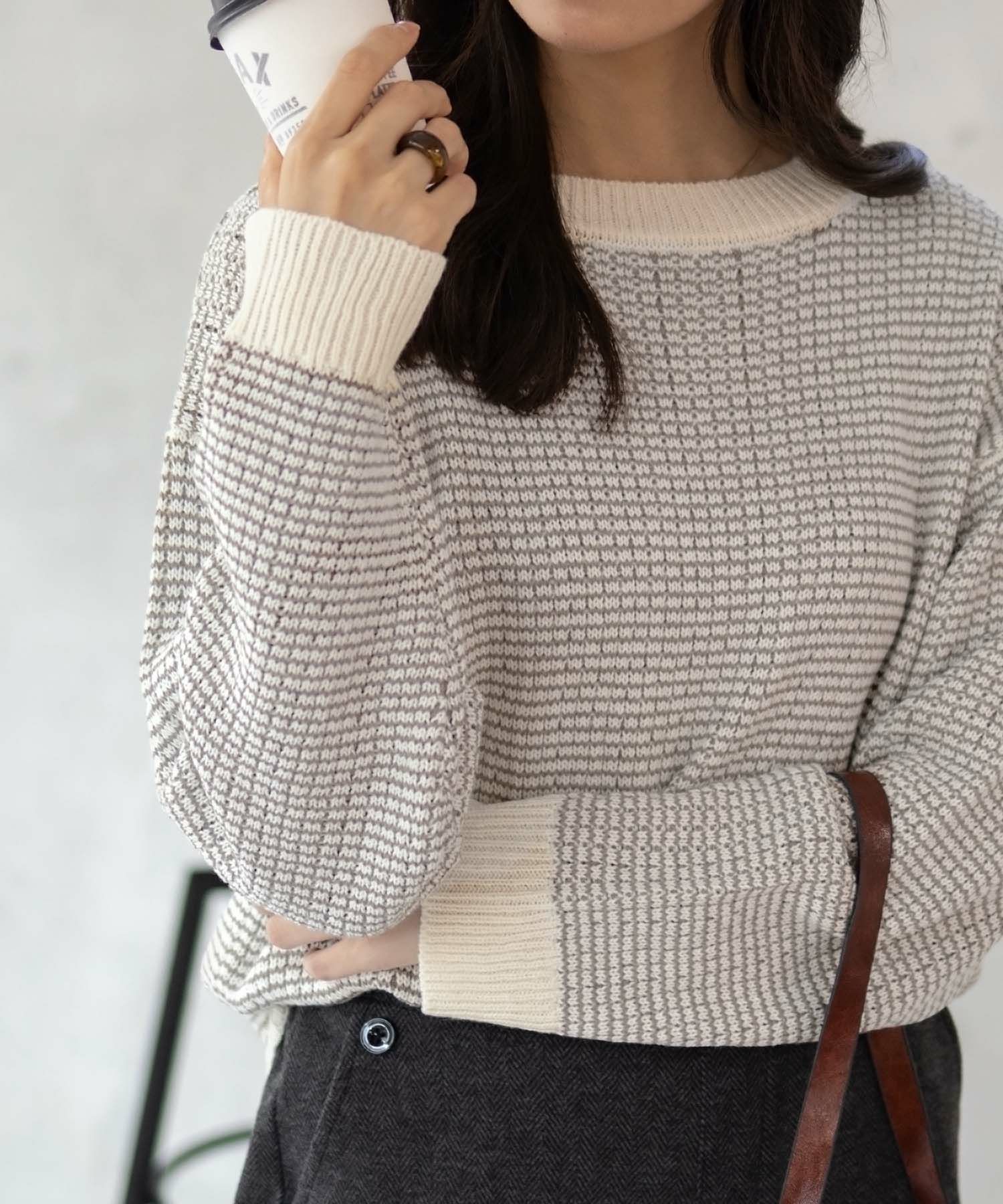 [さらに50%OFF]Howdy Marie  バーズアイ柄プルオーバー レディース商品サムネイル-5