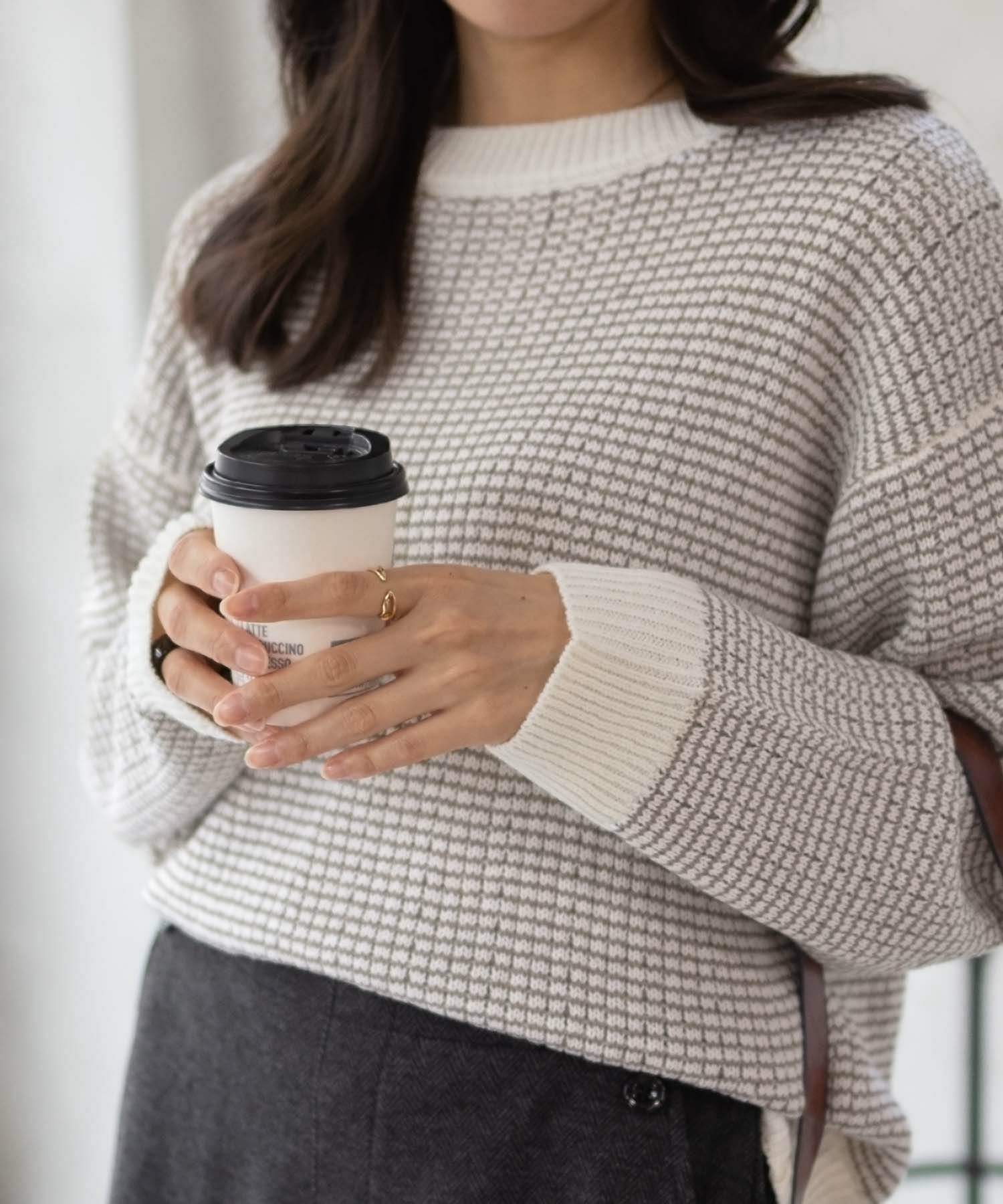 Howdy Marie バーズアイ柄プルオーバー レディース