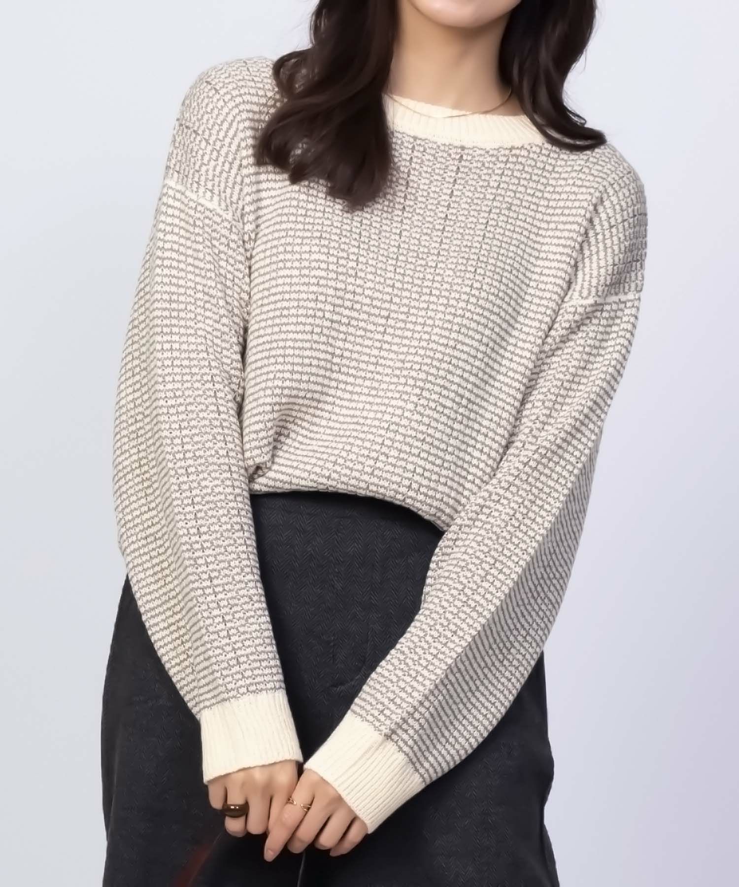 Howdy Marie バーズアイ柄プルオーバー レディース