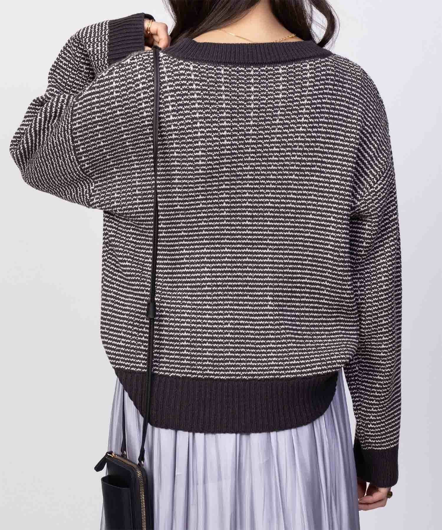 Howdy Marie バーズアイ柄プルオーバー レディース