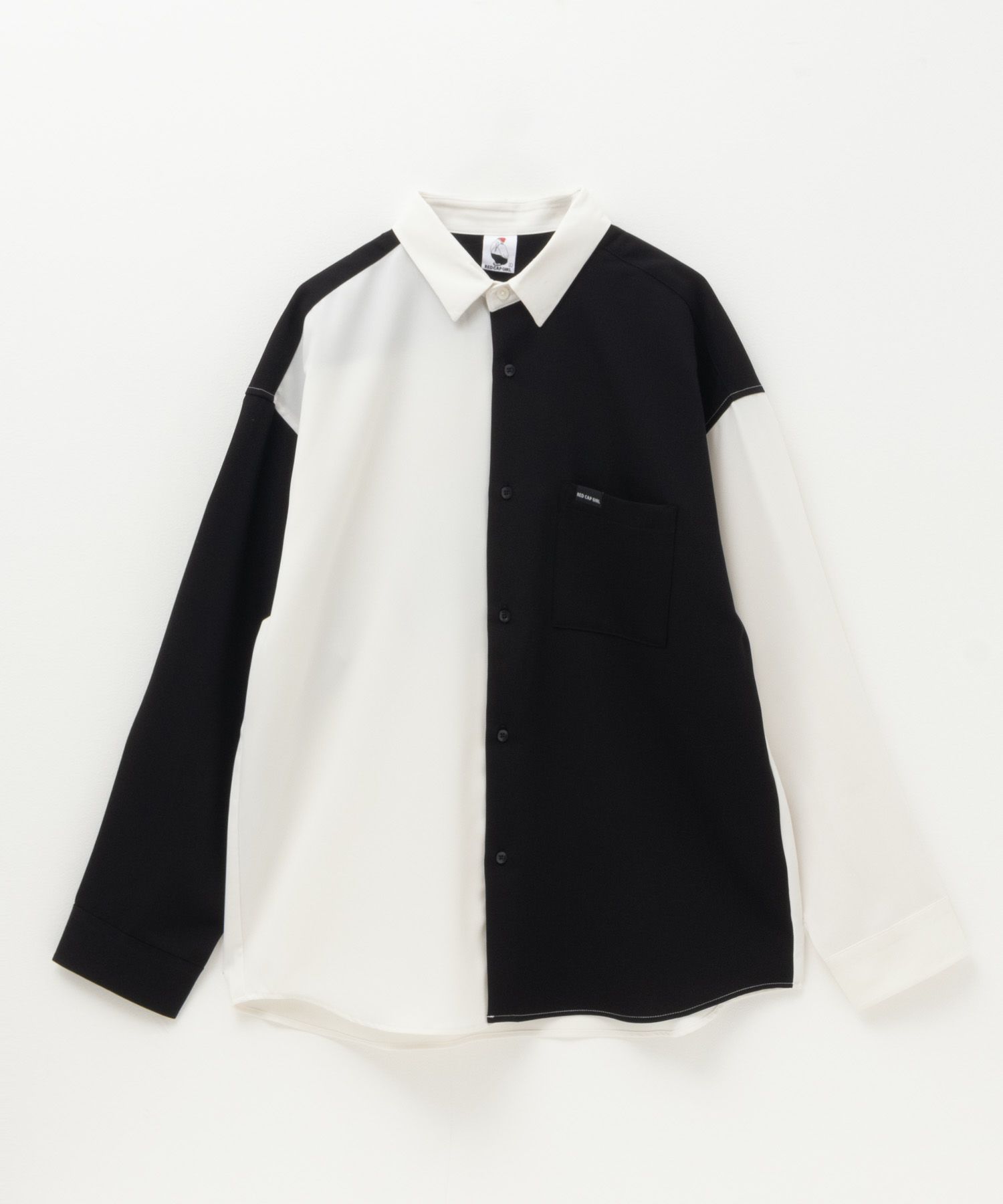 RED CAP GIRL ルーズサイズバック刺繍長袖シャツ メンズ