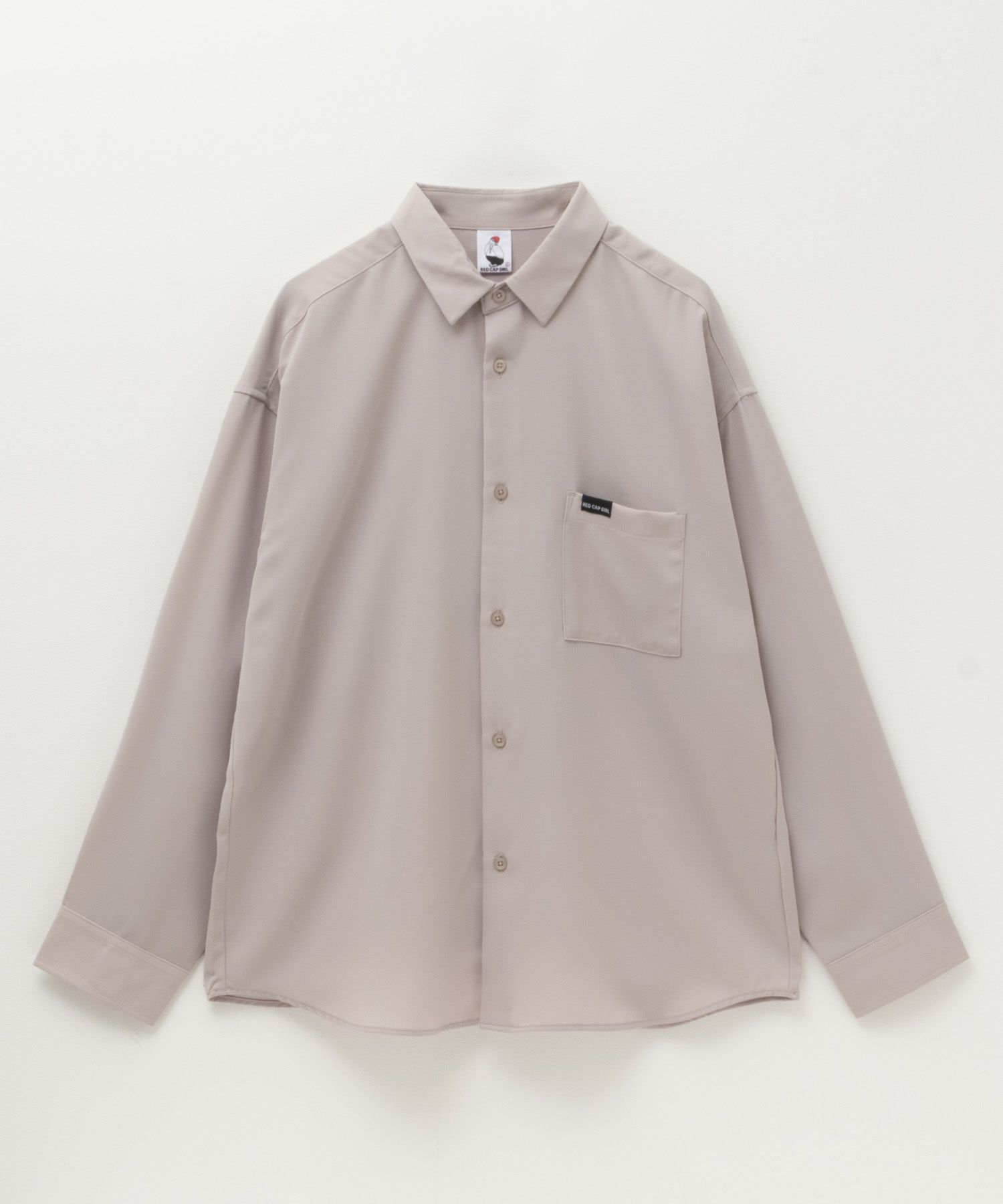 RED CAP GIRL ルーズサイズバック刺繍長袖シャツ メンズ