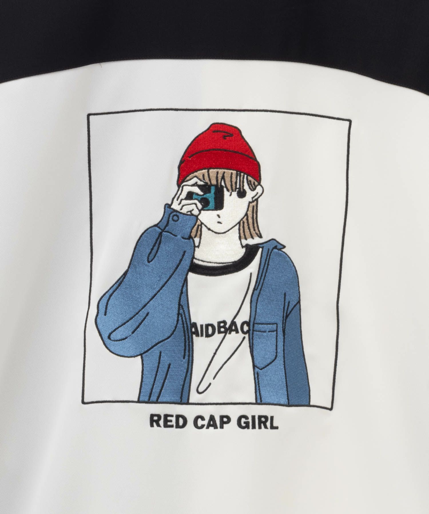RED CAP GIRL ルーズサイズバック刺繍長袖シャツ メンズ
