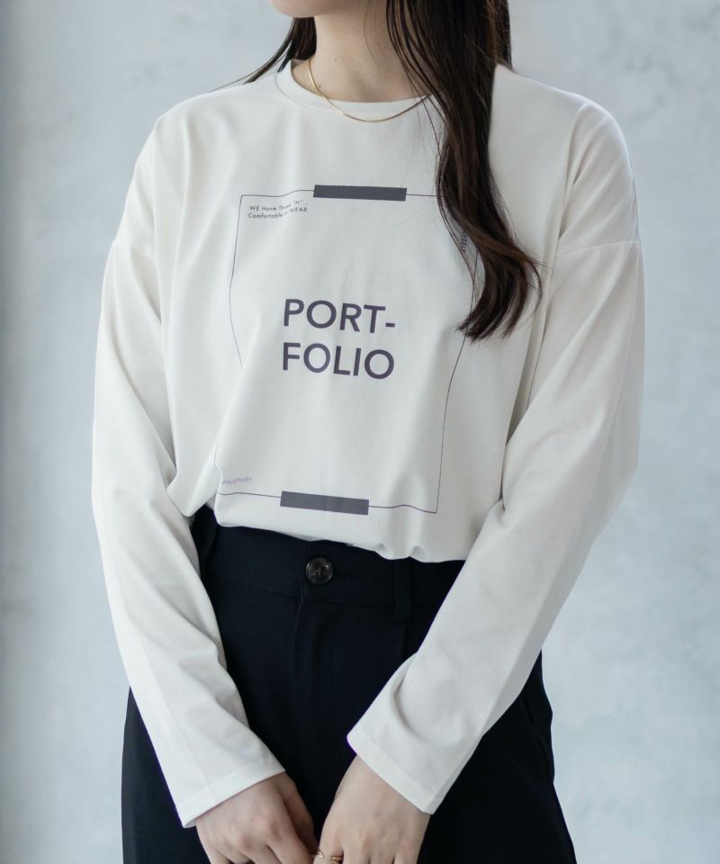 HusHusH  裾ラウンドプリントロンT レディース メール便 対応商品商品画像-11