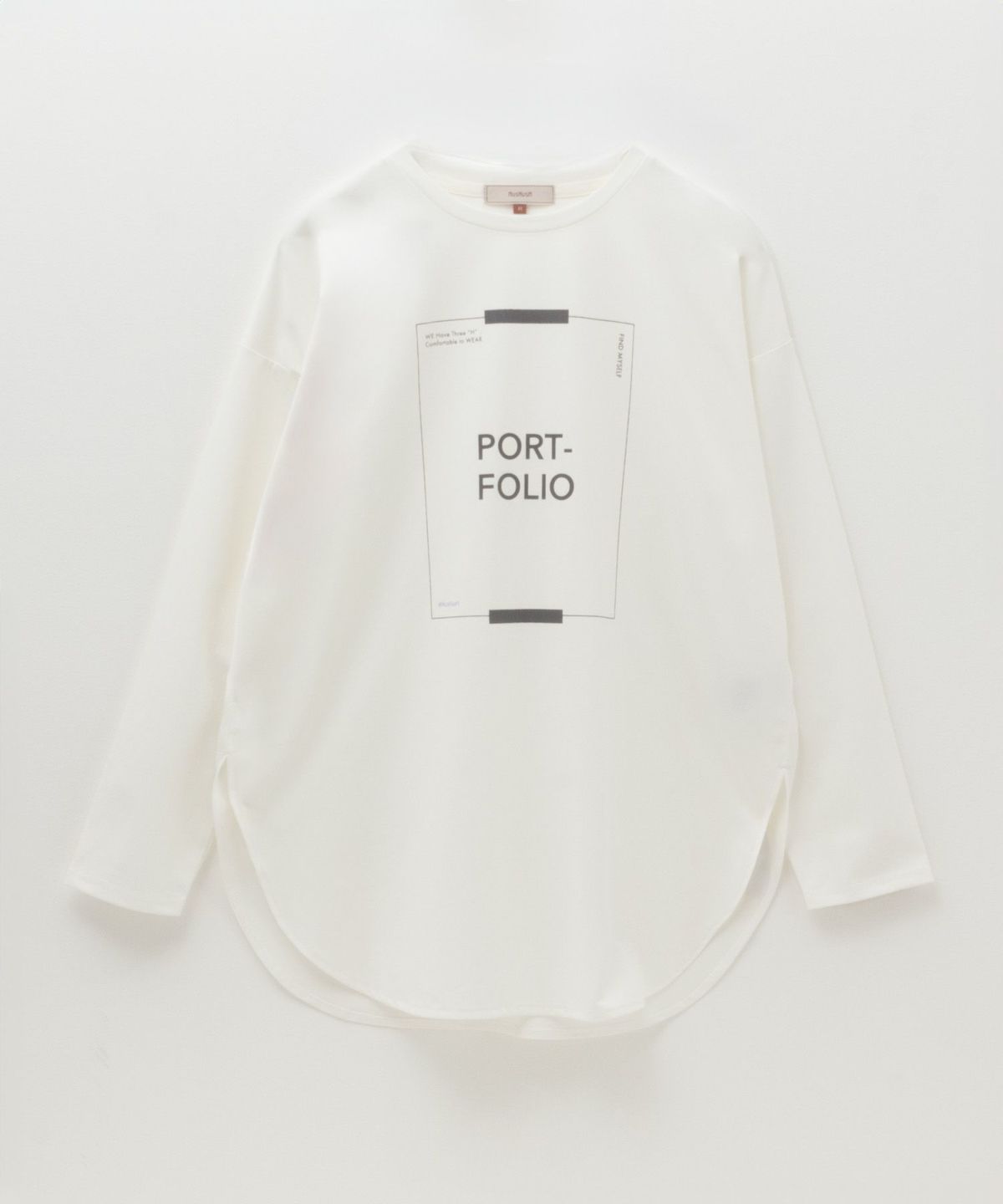 HusHusH 裾ラウンドプリントロンT レディース ネコポス 対応商品