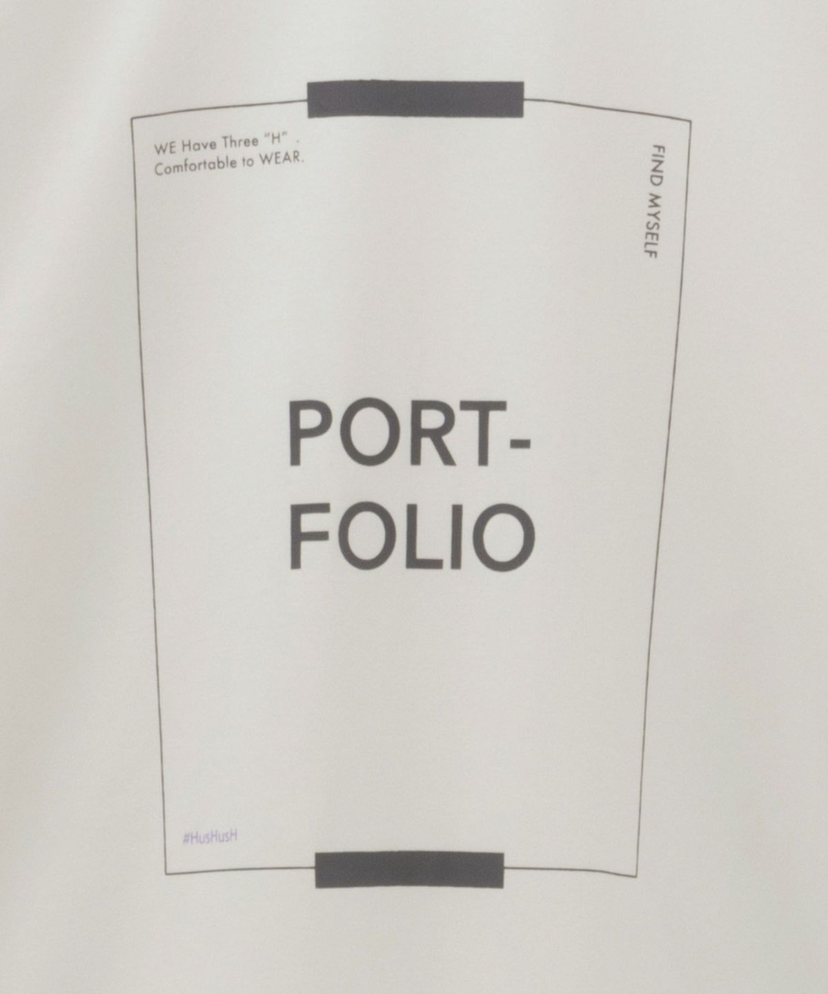 HusHusH 裾ラウンドプリントロンT レディース ネコポス 対応商品