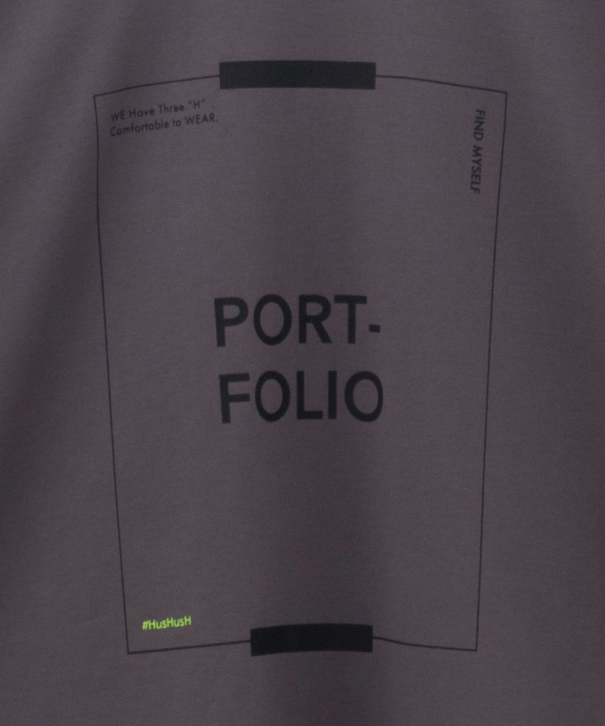 HusHusH 裾ラウンドプリントロンT レディース ネコポス 対応商品