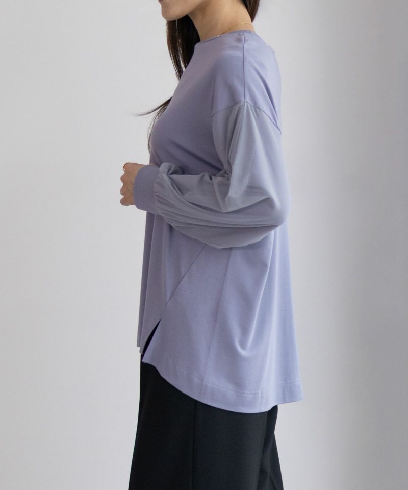 HusHusH  ポンチ素材 袖チュールプルオーバー レディース メール便 対応商品商品画像-7