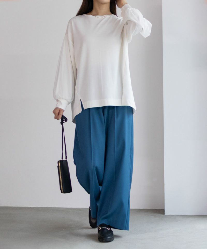 HusHusH  ポンチ素材 袖チュールプルオーバー レディース メール便 対応商品商品画像-17