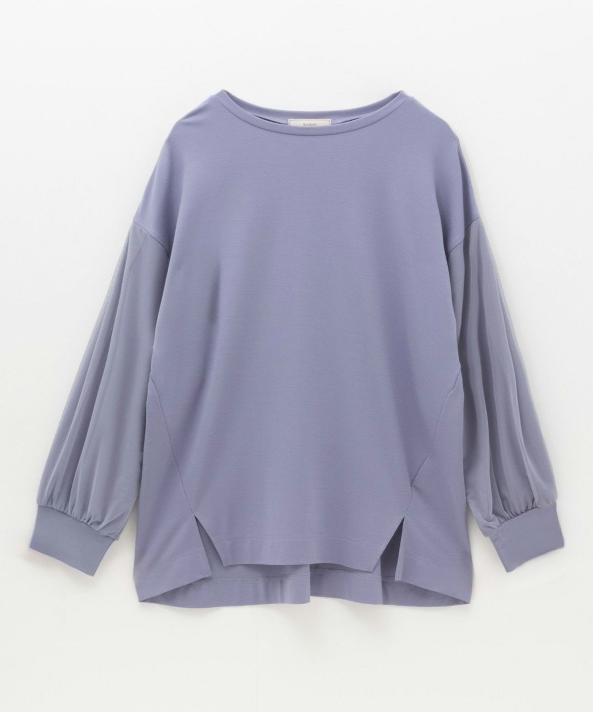 HusHusH ポンチ素材 袖チュールプルオーバー レディース ネコポス 対応商品