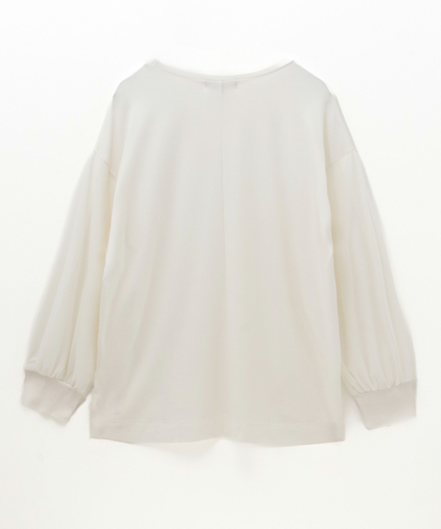 HusHusH  ポンチ素材 袖チュールプルオーバー レディース メール便 対応商品商品画像-23