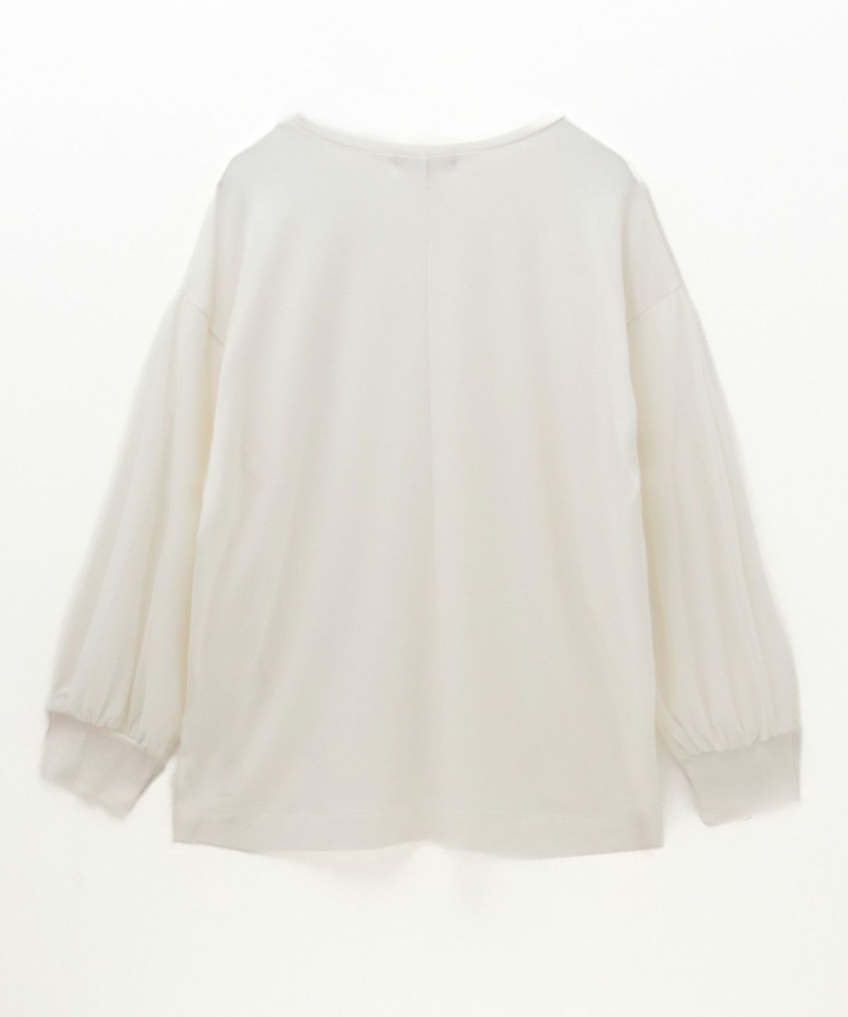 HusHusH ポンチ素材 袖チュールプルオーバー レディース ネコポス 対応商品