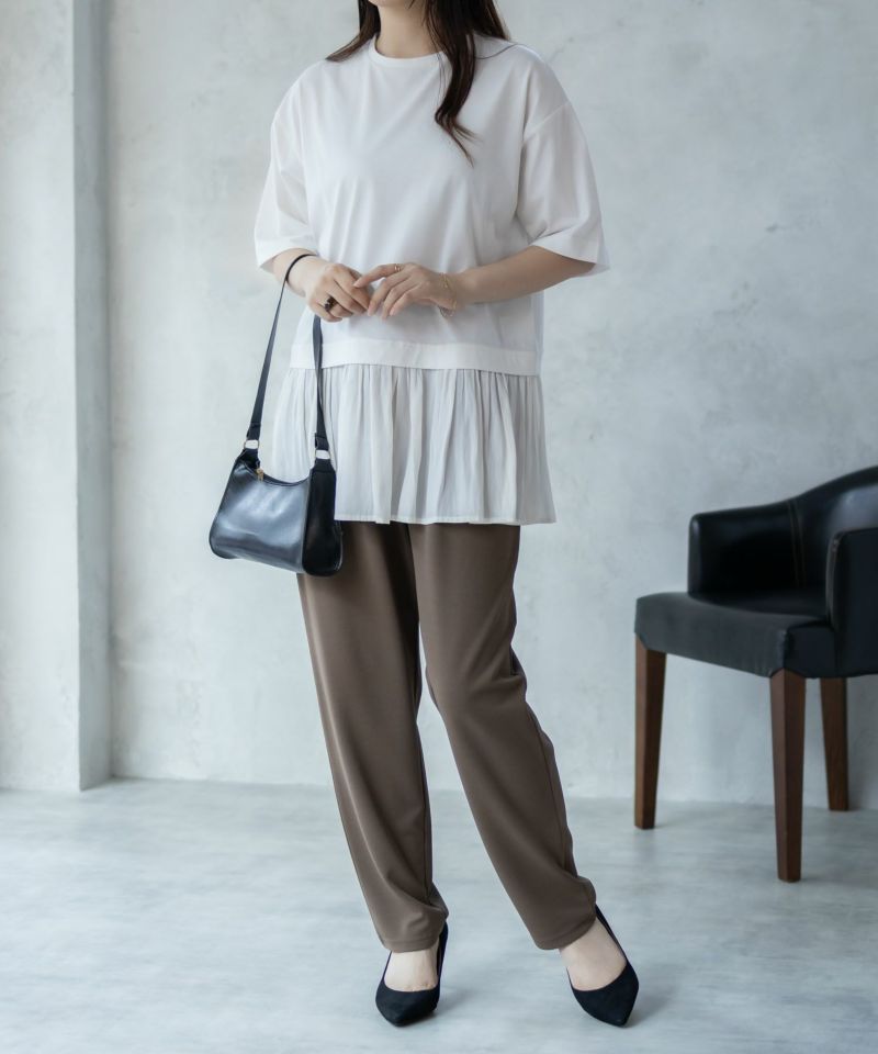 HusHusH 裾フリル切替5分袖プルオーバー レディース メール便 対応商品商品画像-13