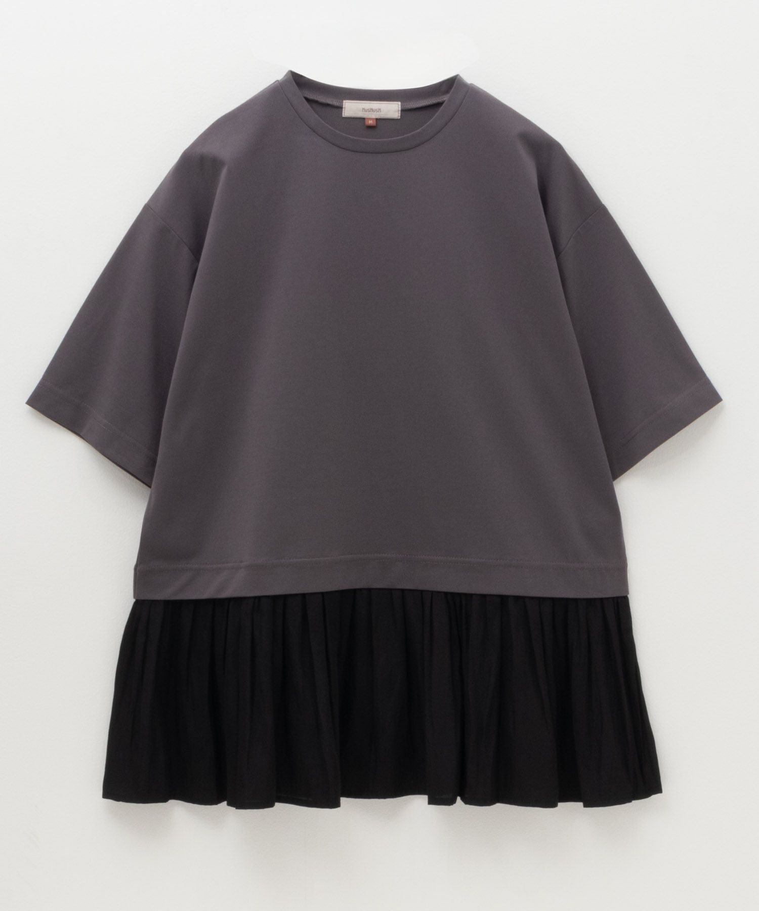 HusHusH  裾フリル切替5分袖プルオーバー レディース メール便 対応商品商品画像-17