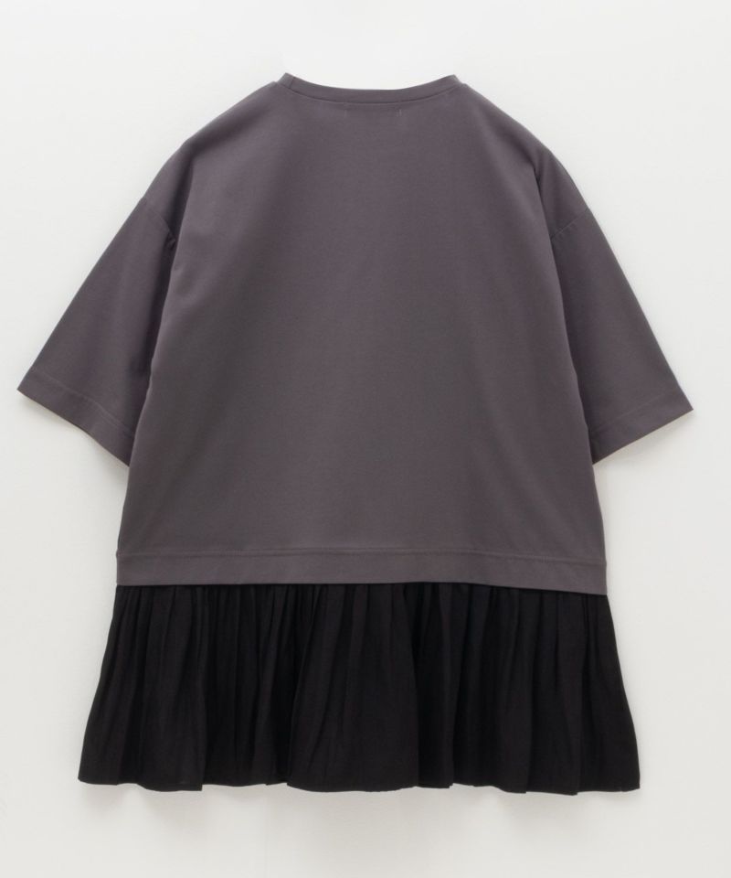 HusHusH  裾フリル切替5分袖プルオーバー レディース メール便 対応商品商品画像-18