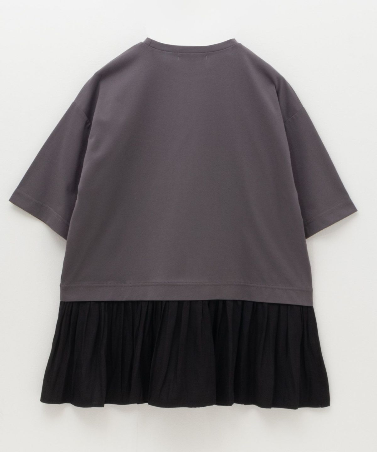 HusHusH 裾フリル切替5分袖プルオーバー レディース ネコポス 対応商品