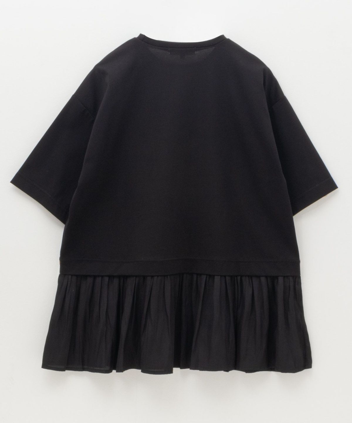 HusHusH 裾フリル切替5分袖プルオーバー レディース ネコポス 対応商品