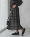 HusHusH  チェックプリントシフォンスカート レディース商品サムネイル-8