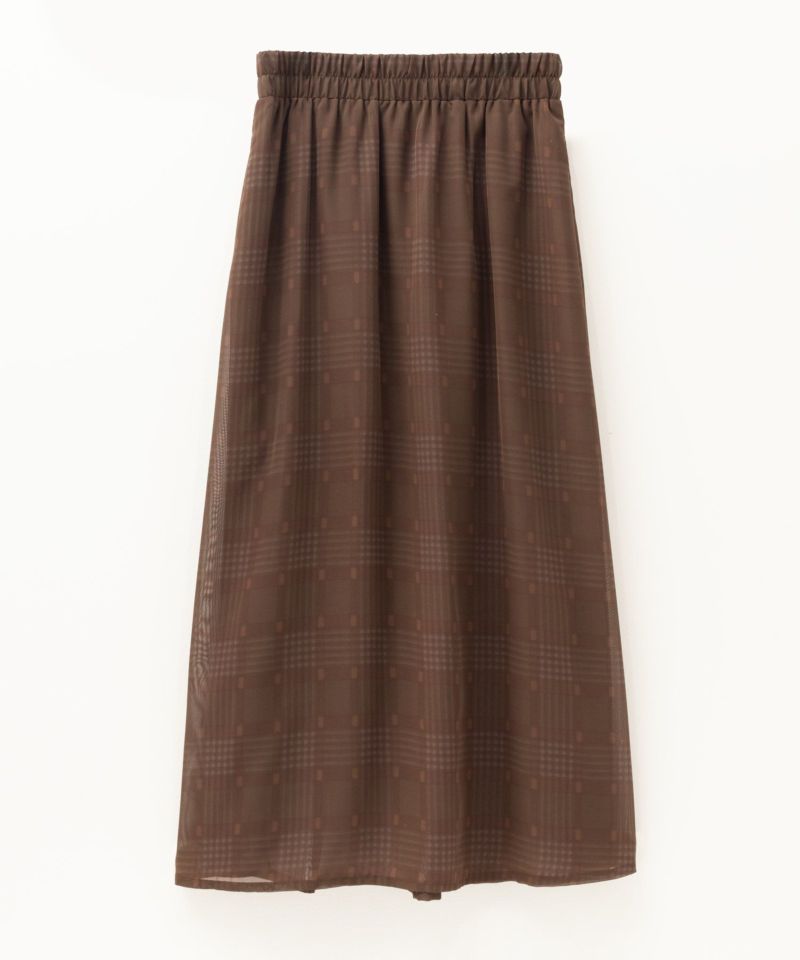 HusHusH  チェックプリントシフォンスカート レディース商品画像-17