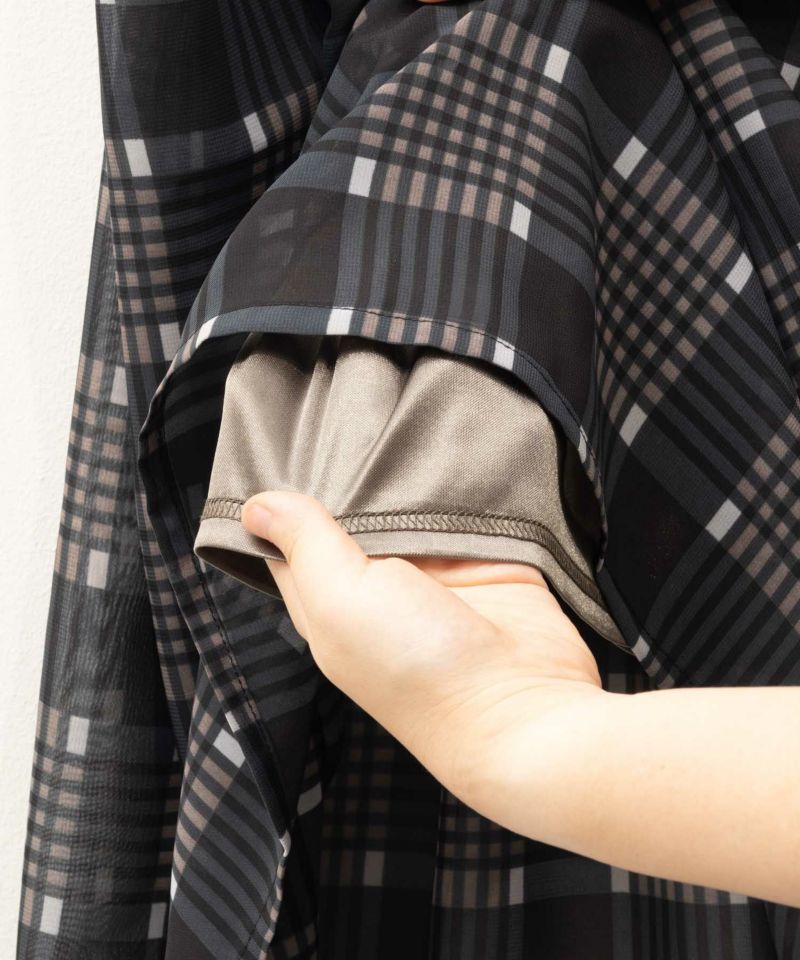 HusHusH  チェックプリントシフォンスカート レディース商品画像-19