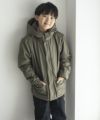 NAVY シャットアウター シームレス中綿フードブルゾン キッズ