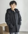 NAVY シャットアウター シームレス中綿フードブルゾン キッズ