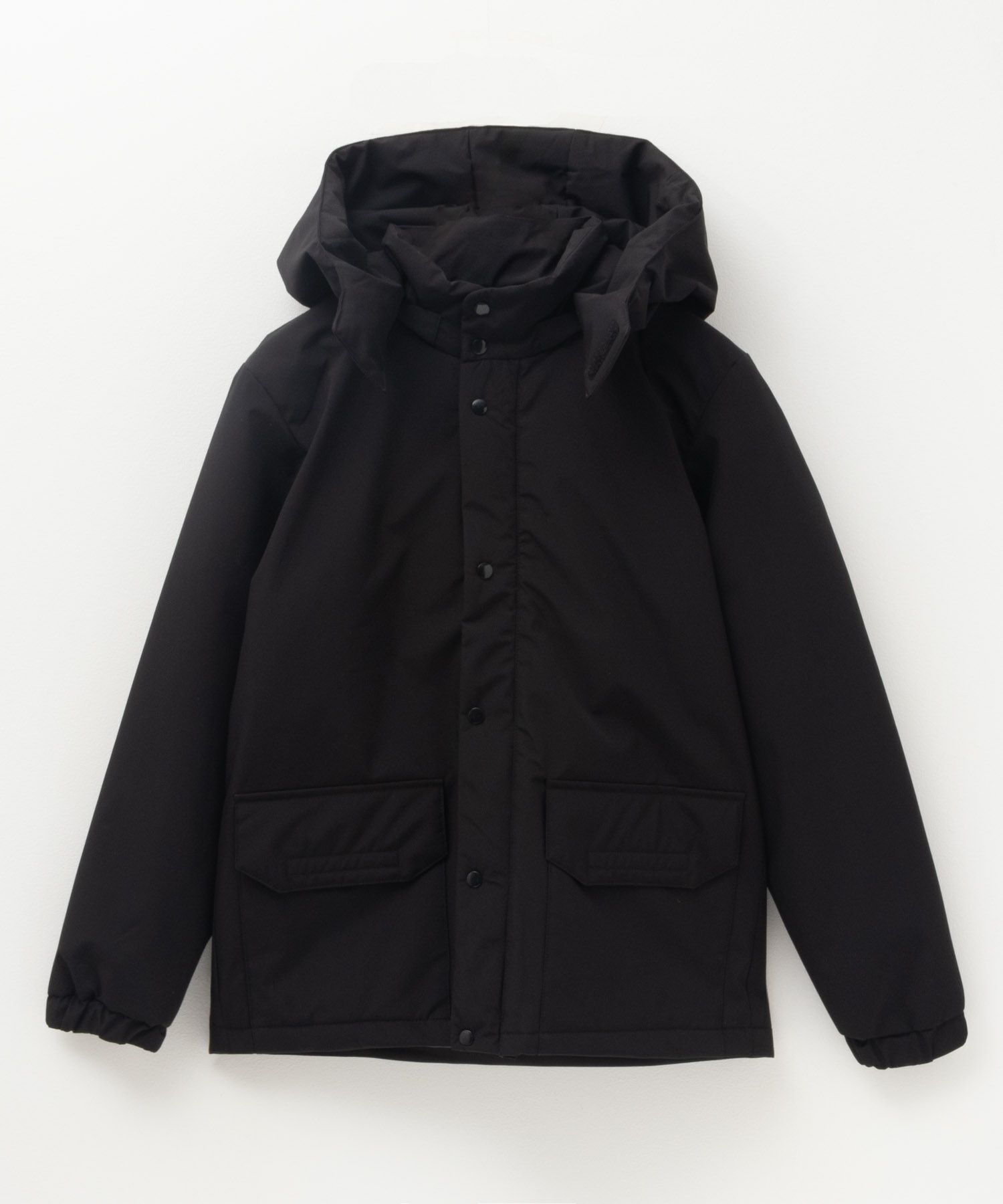 NAVY シャットアウター シームレス中綿フードブルゾン キッズ 