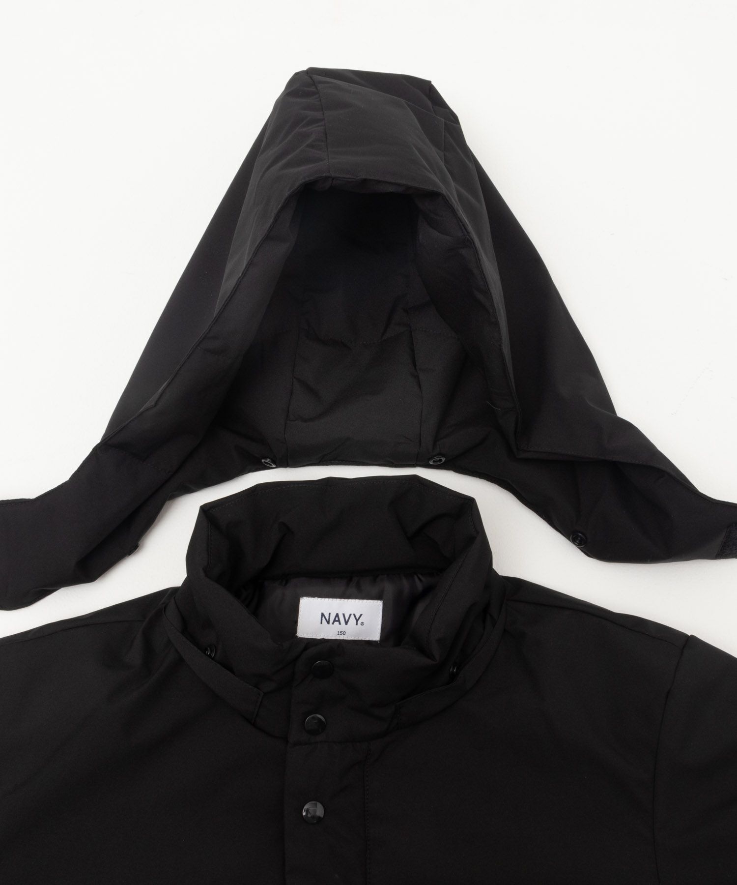 NAVY  シャットアウター シームレス中綿フードブルゾン キッズ商品サムネイル-27