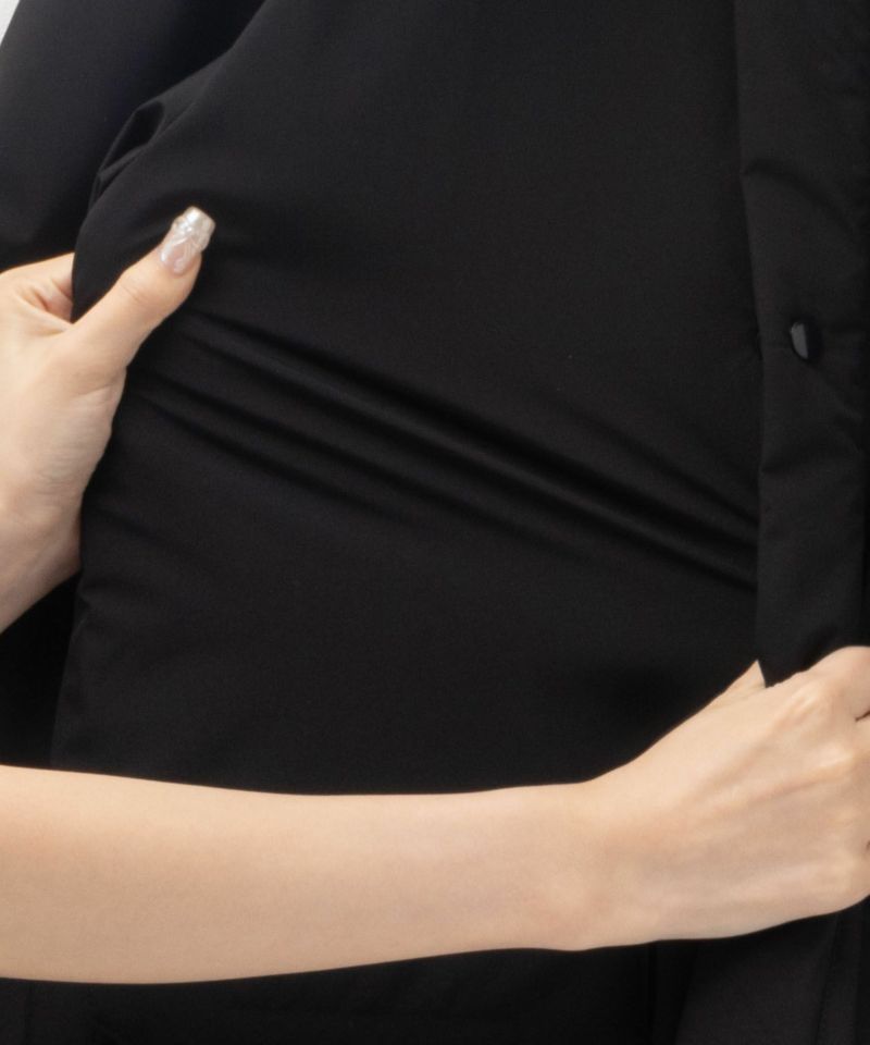 NAVY  シャットアウター シームレス中綿フードブルゾン キッズ商品画像-30