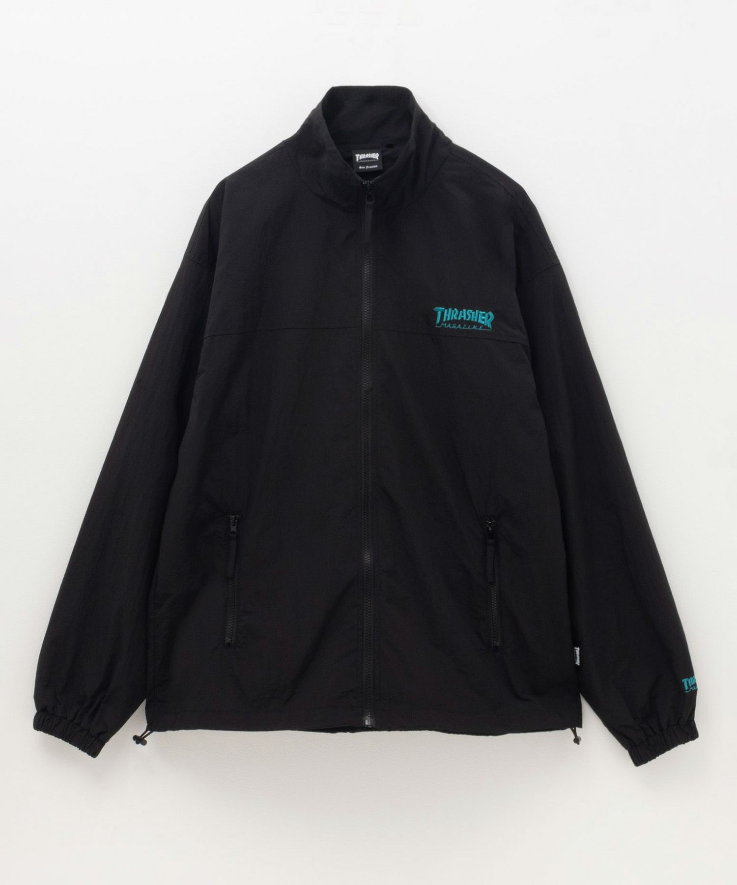 THRASHER 総柄裏地付きナイロンジャケット メンズ